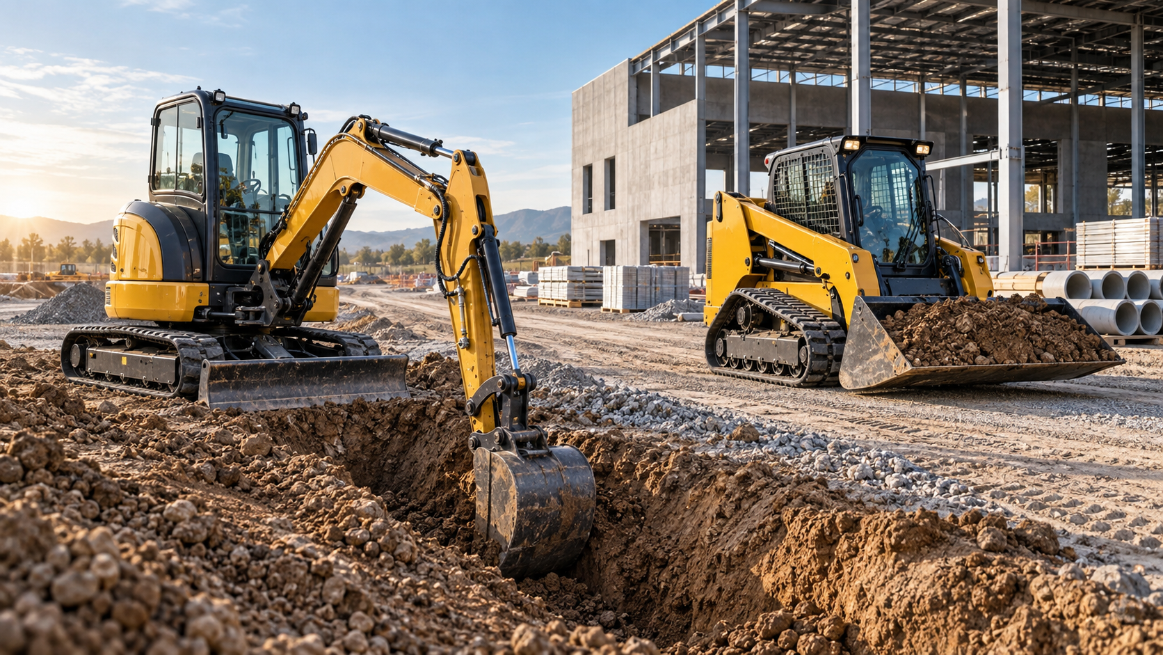 Miniexcavadora o minicargadora: diferencias y cuál elegir para cada trabajo